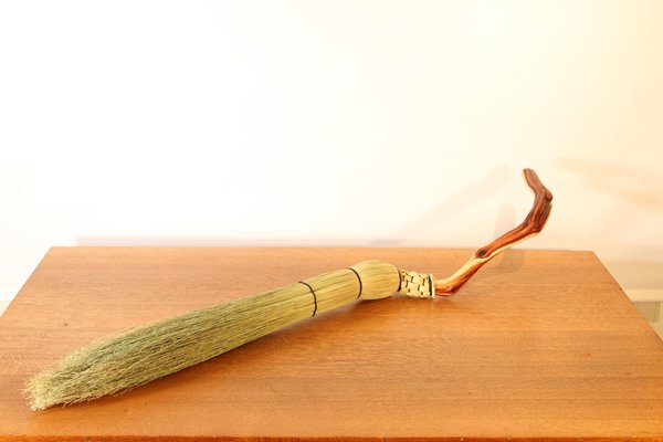 Rustic Broom Besom - Manzanita Round Hearth Broom - One Only - Functional Art - Free Shipping
